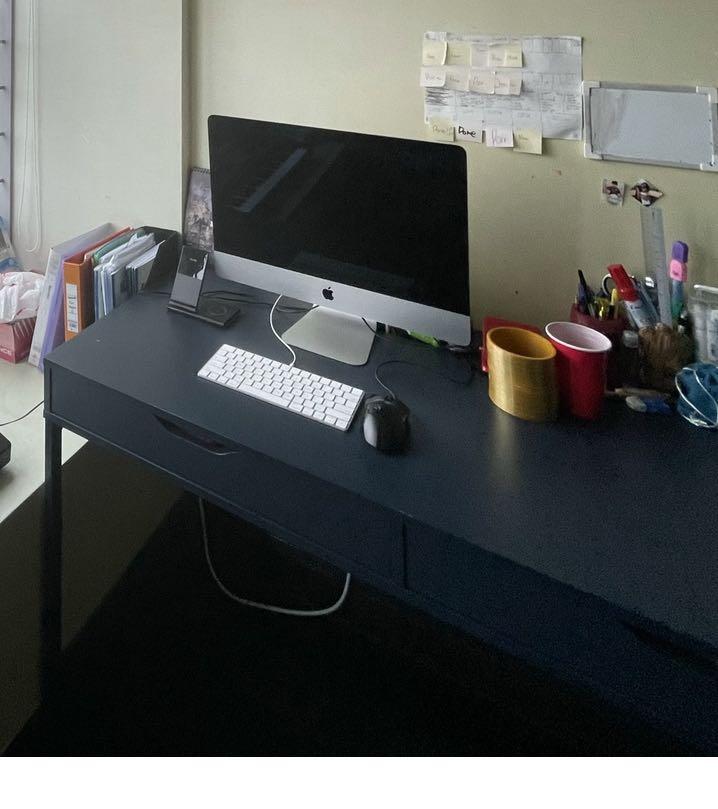 Study Table (Category: Tables & Sets) located in Singapore. Submitted by vebuysell (Listing ID 1165139271, Image 1). Description: Ikea Alex desk blue color for FREE .