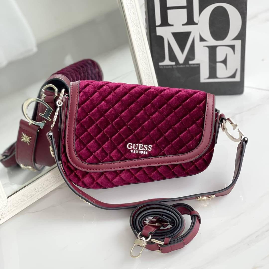 Guess suede bag deals