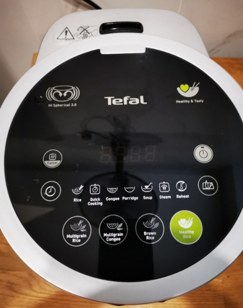 Tefal RK8608 Rice Cooker 1L IH Low Gi Healthy, Furniture & Home Living