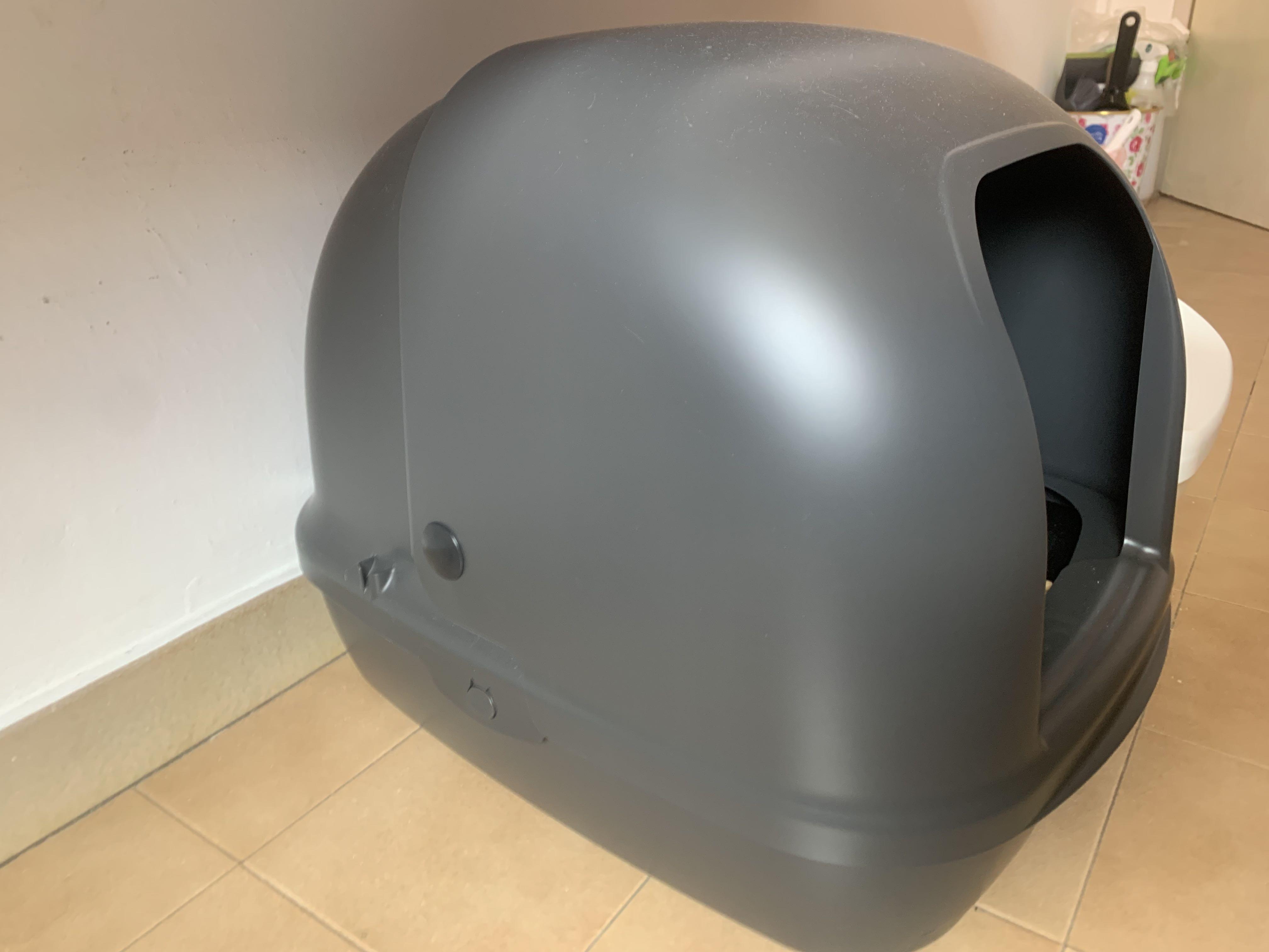 Unicharm cat litterbox zeolite pine wood full covered, Pet Supplies