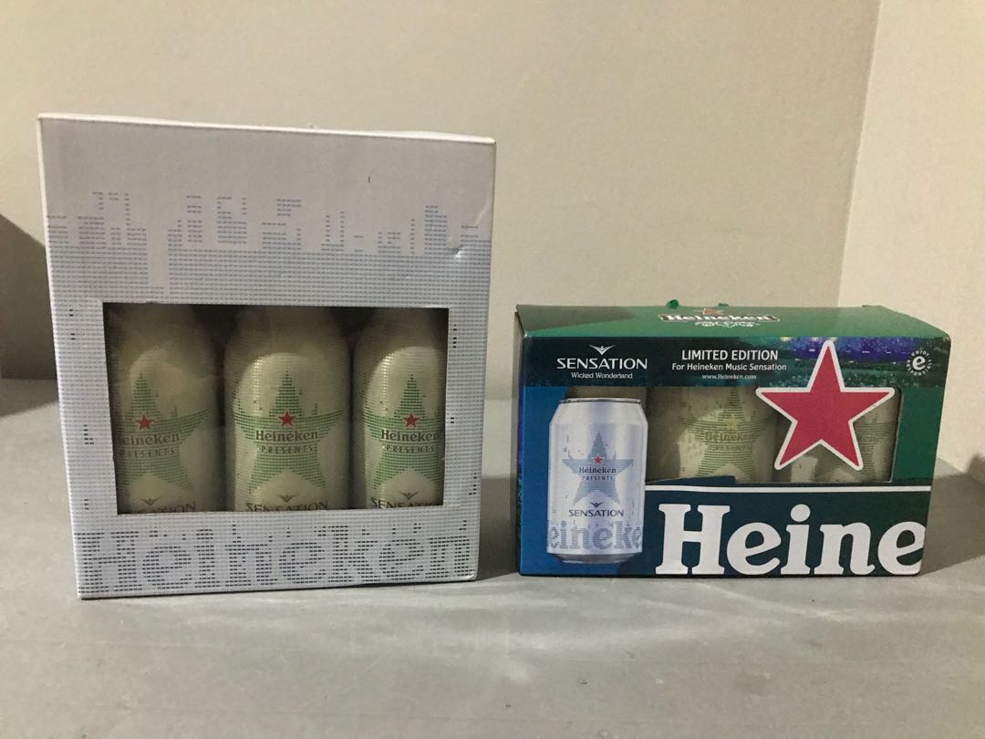 Used Aluminium Heineken Sensations Empty Bottles/ Cans Collectibles