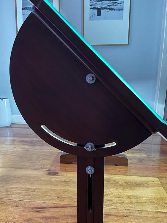 Used Frosted Glass Drafting Table with Light, Furniture & Home Living