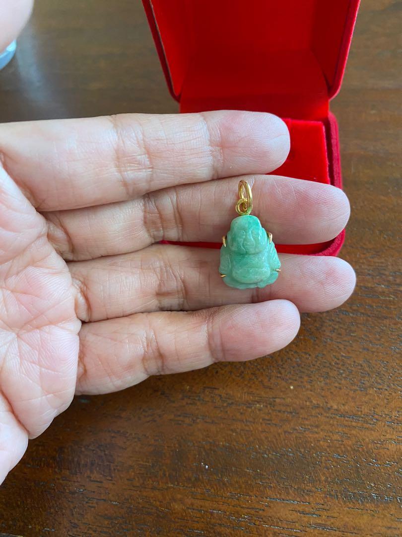 Gold clearance jade buddha