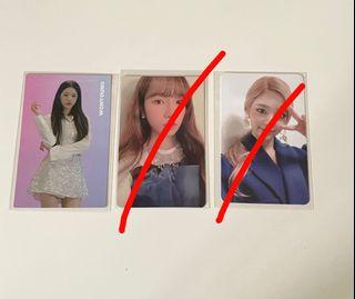 wts iz*one photocards (minju wonyoung yuri)