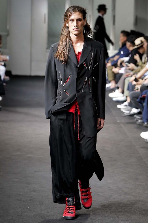 Yohji Yamamoto Pour homme 山本耀司主線19SS 烏鴉褲人造絲寬褲褲裙
