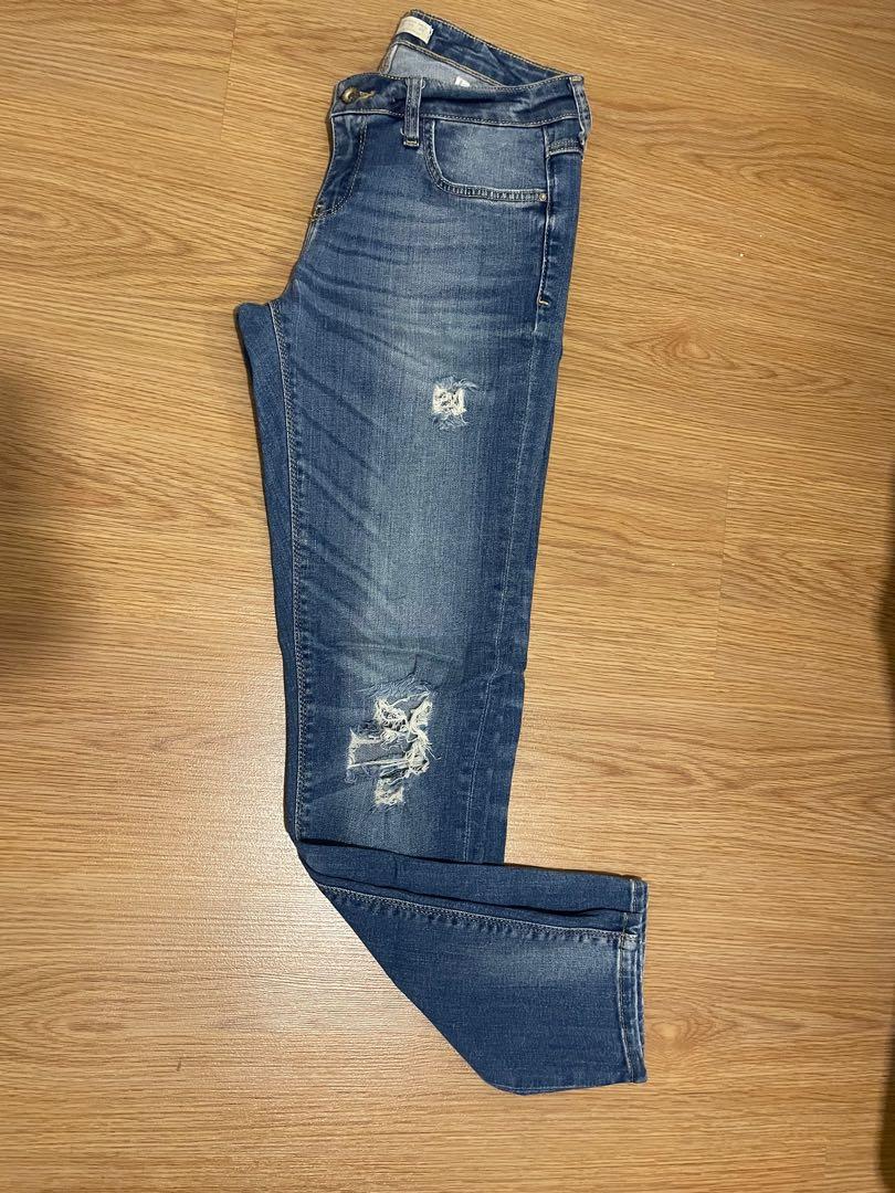 Zara skinny ripped jeans us size 6 
