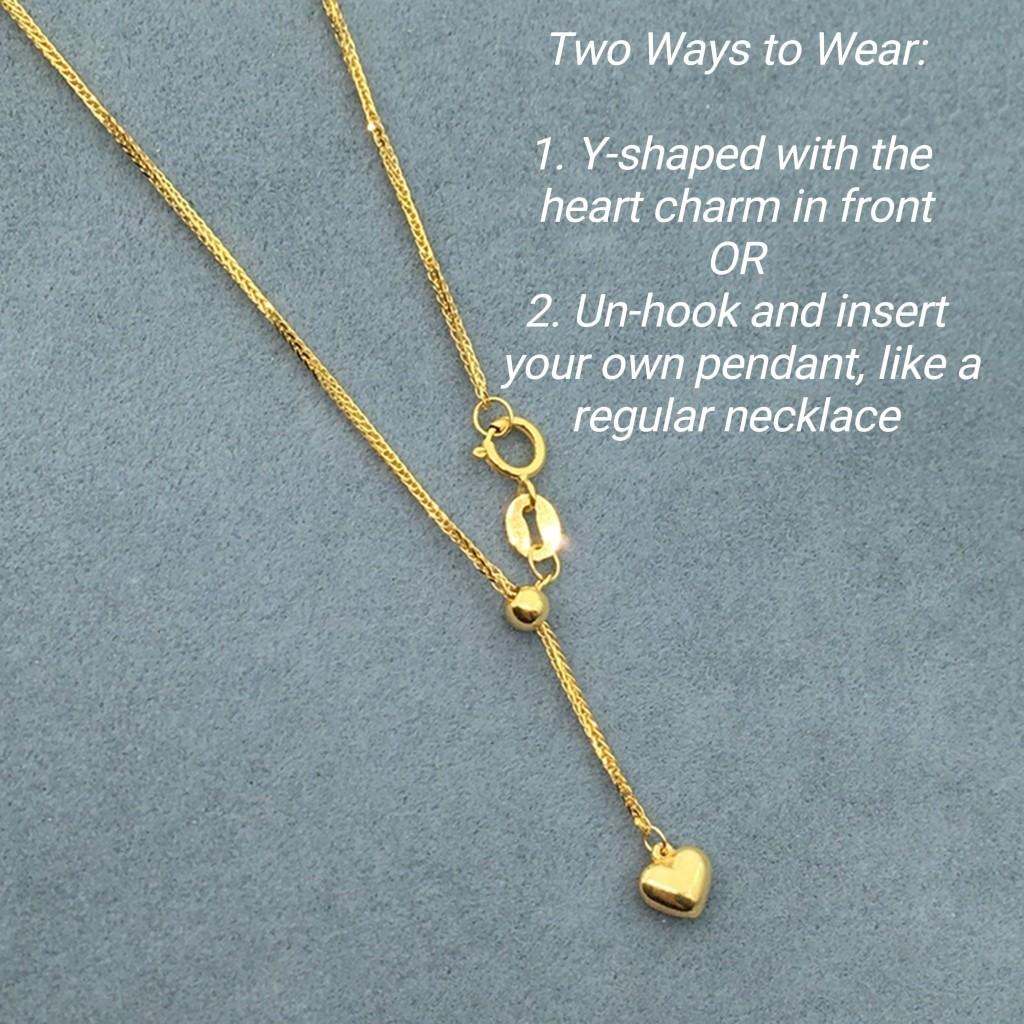 Adjustable 18k discount gold chain