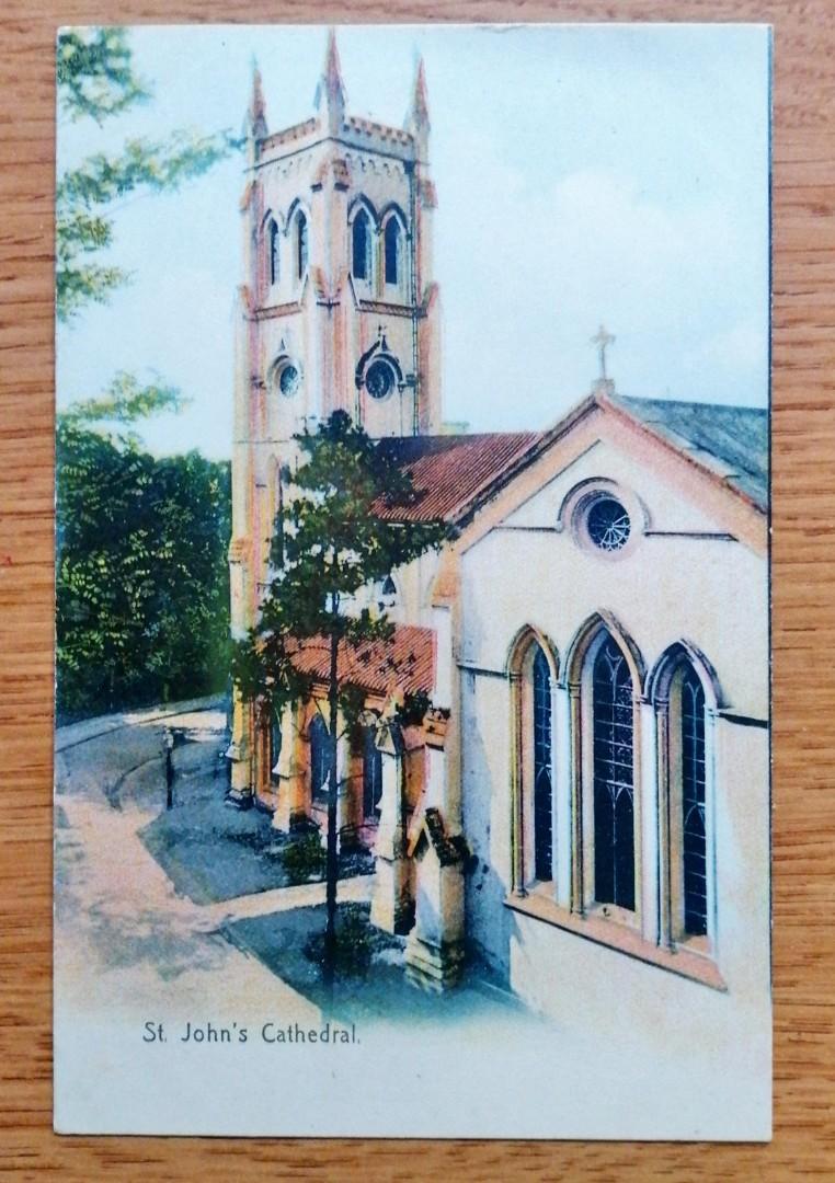 20年代香港中環聖約翰教堂明信片一張, 興趣及遊戲, 收藏品及紀念品, 古董收藏- Carousell