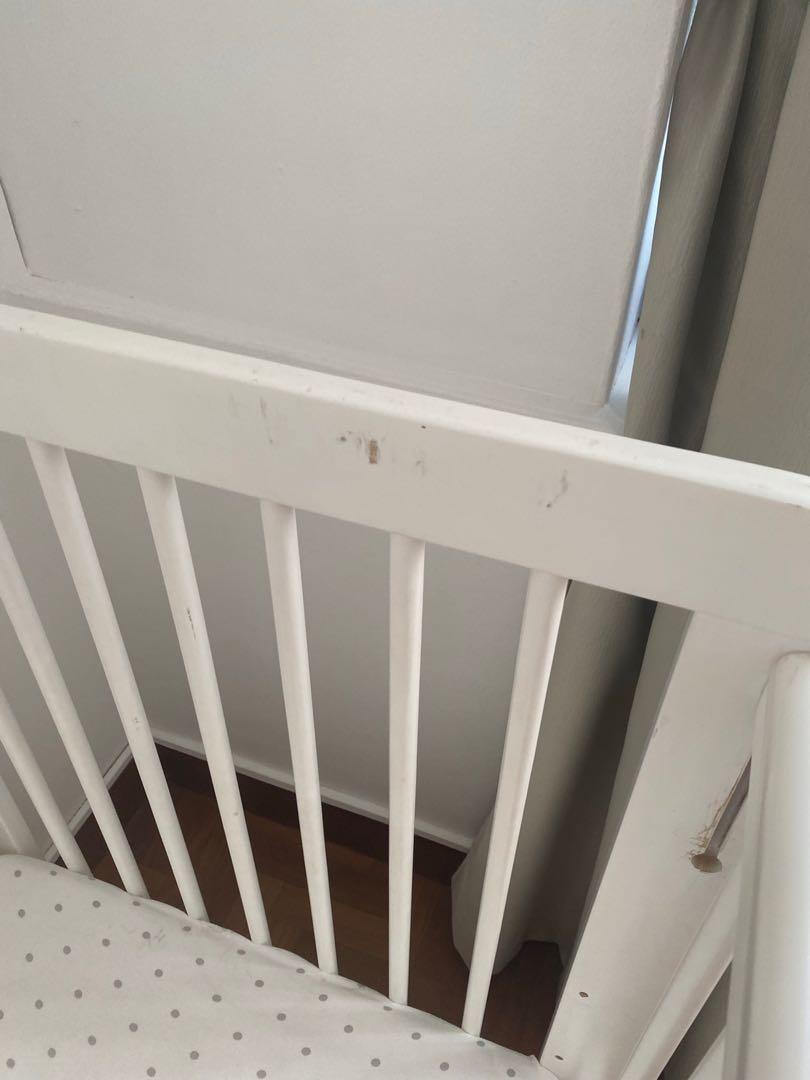 2 x high quality white baby cots, Babies & Kids, Baby Nursery & Kids