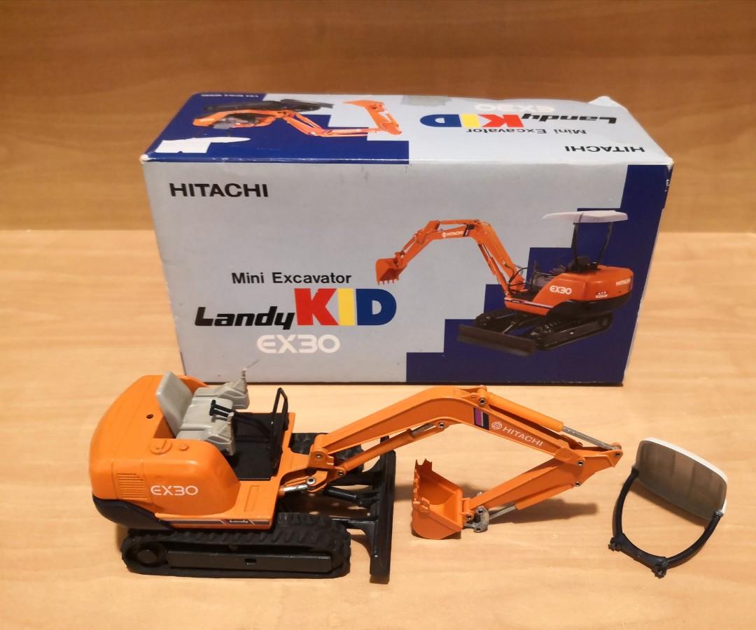 已絶版日本製1/24 Hitachi mini excavator Landy Kid EX30 工程機械挖 