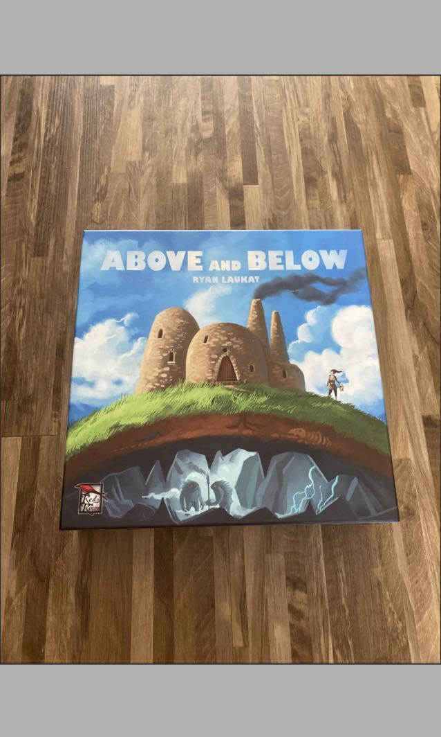 Above and Below Board Game with wooden resource tokens, Hobbies & Toys ...