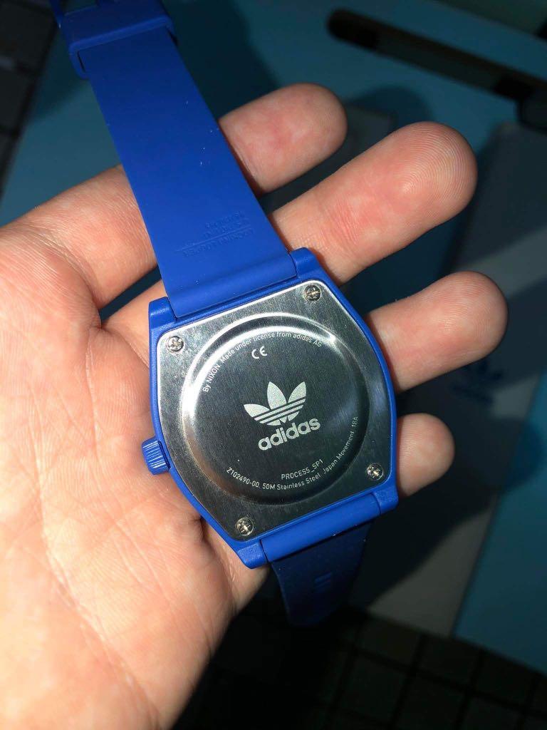 Adidas Originals Blue Watch Silicone Strap