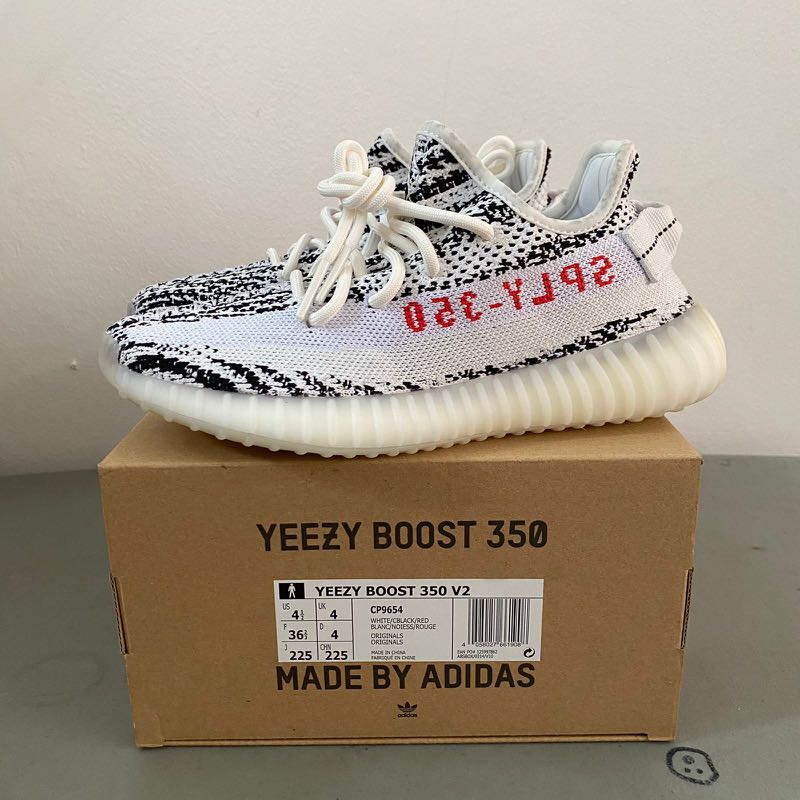 yeezy zebra size 9.5
