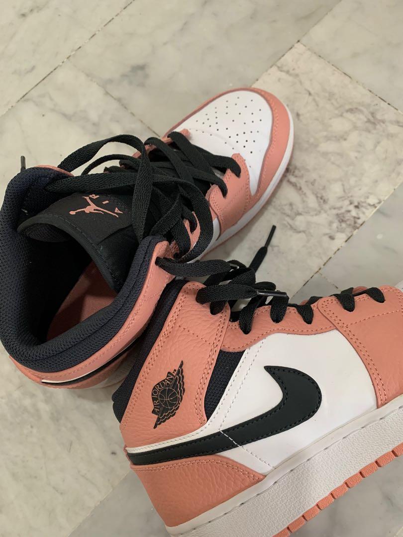 Air Jordan 1 Mid Rose Quartz Women s Fashion Footwear Sneakers