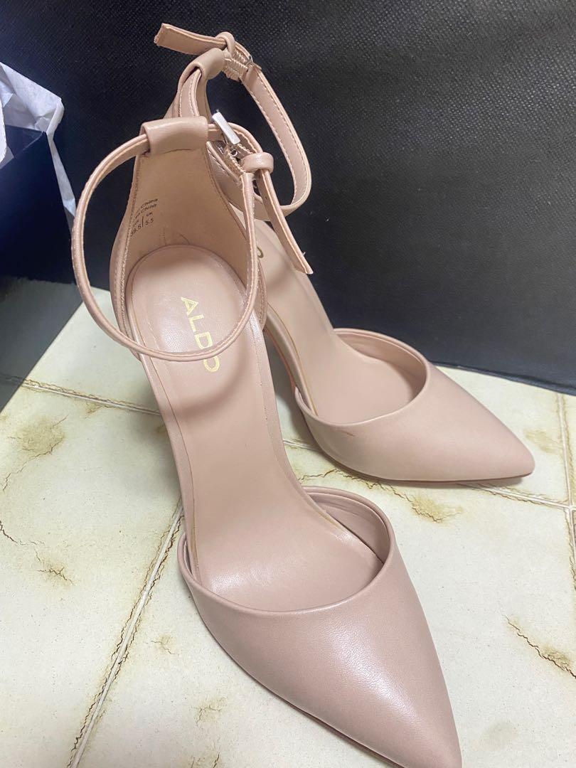Aldo pink high heel shoe 38.5 5.5 8 for dinner