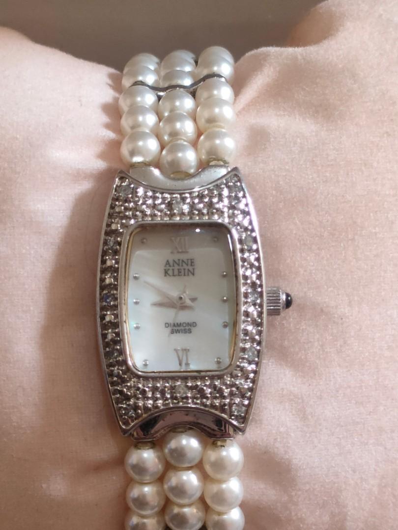 Anne klein pearl cheap watch