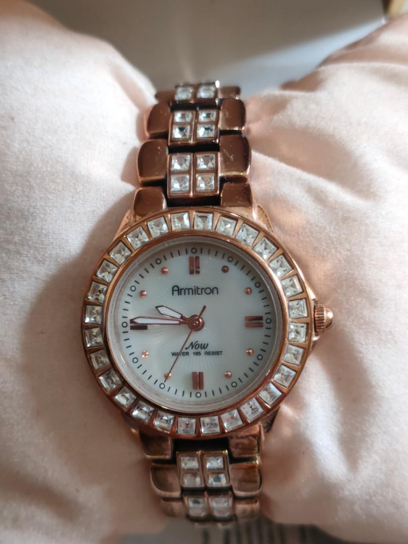 Armitron rose gold watch sale