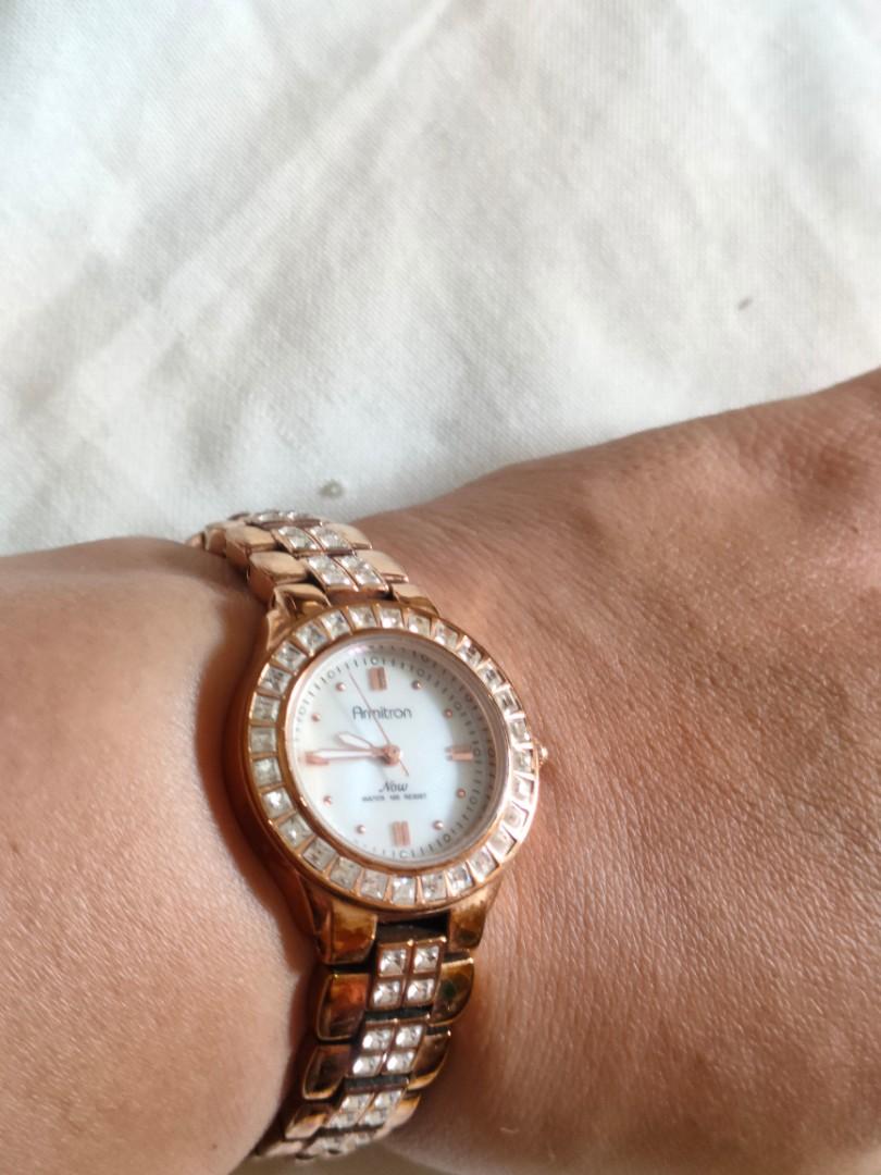 armitron watch rosegold Women s Fashion Watches Accessories