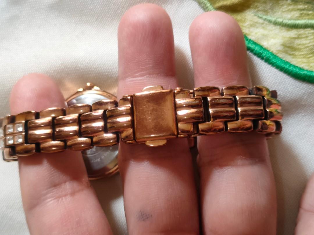 Armitron rose shop gold watch