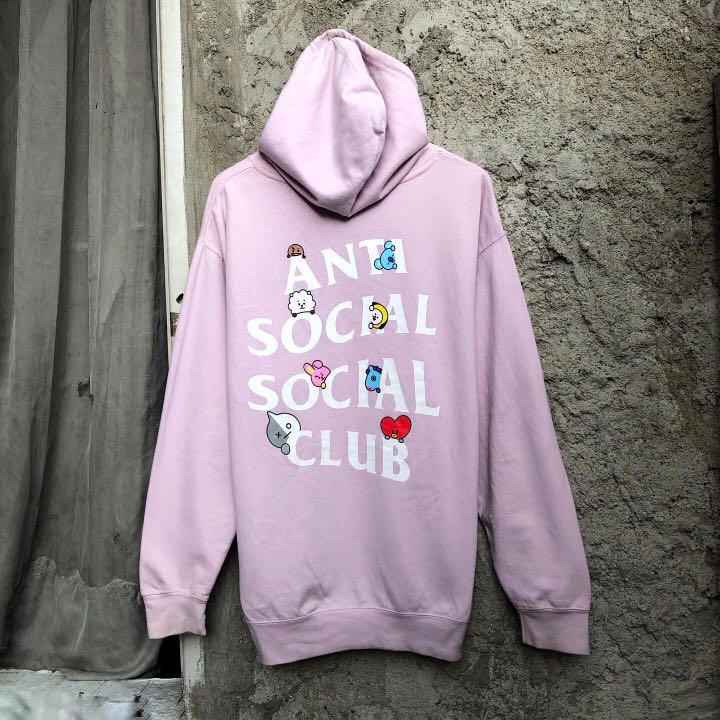 ASSC X BT21 Pink Hoodie Small