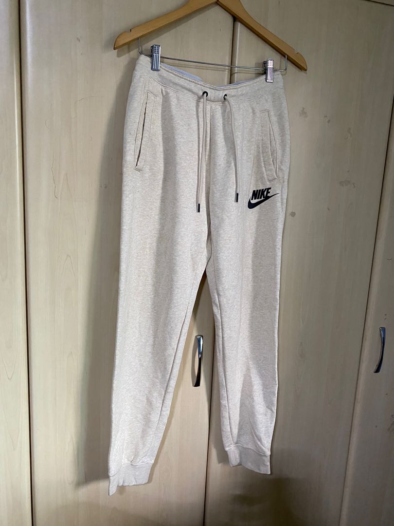 AUTH NIKE UNISEX OAT COLOR JOGGERS, Women's Fashion, Bottoms, Other Bottoms on Carousell