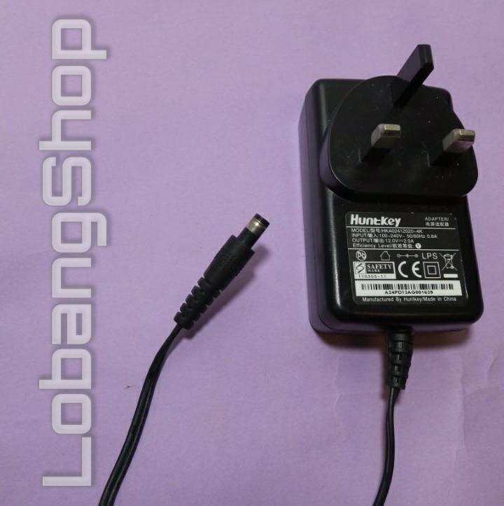 AUTHENTIC Huntkey HKA02412020-4K AC / DC Adapter 12V 2A Safety Mark for Wireless Router Fiber Optic Modem (Category: Cables & Adaptors) located in Singapore. Submitted by lobangville (Listing ID 1165379731, Image 1). Description: $6 for lobang club members In Excellent Working condition Safety Mark Compatible with wide range of Brands (Motorola, Linksys, Netgear, Ruckus, Aztech, Belkin, Cisco, Uverse, Scientific Atlanta) and Products such as Cabl