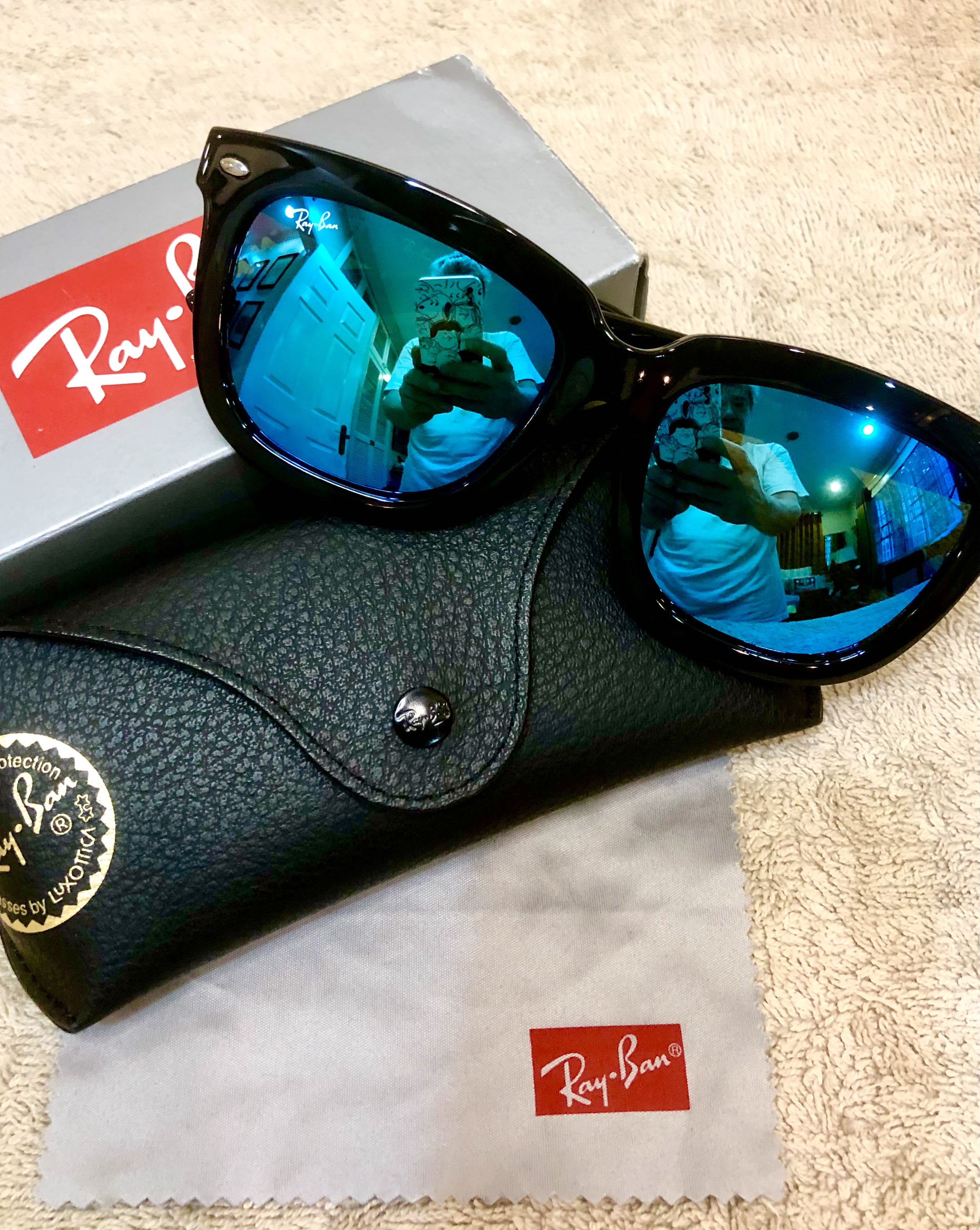 Ray ban shop wayfarer blue mirror