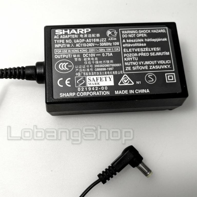 Authentic SHARP UADPA016WJZZ Charger AC Adapter for Camcorder DV Video