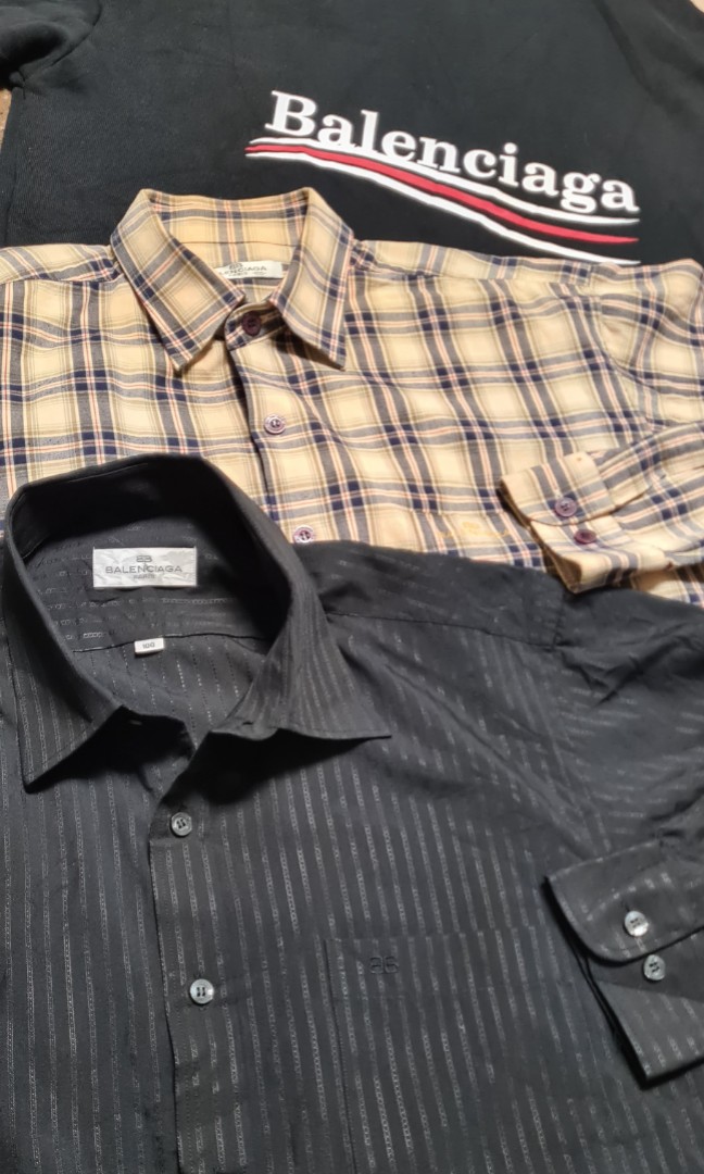 BALENCIAGA formal shirts black, Men's 