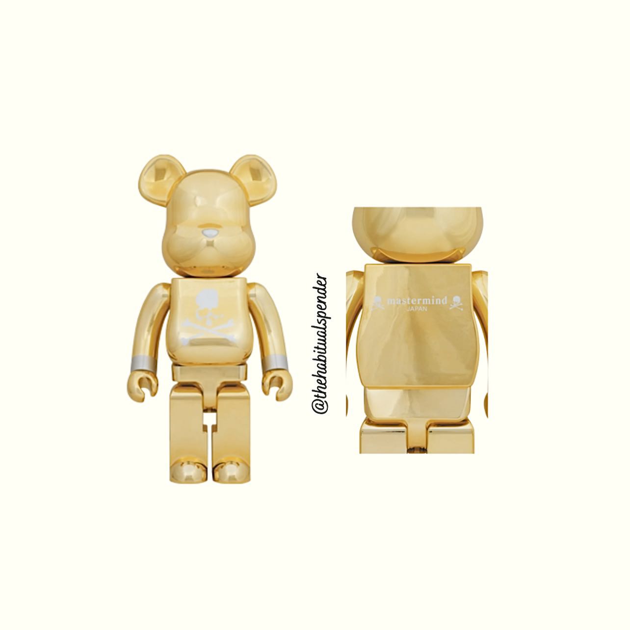 Bearbrick Mastermind Japan Gold 1000%, Hobbies & Toys, Toys ...