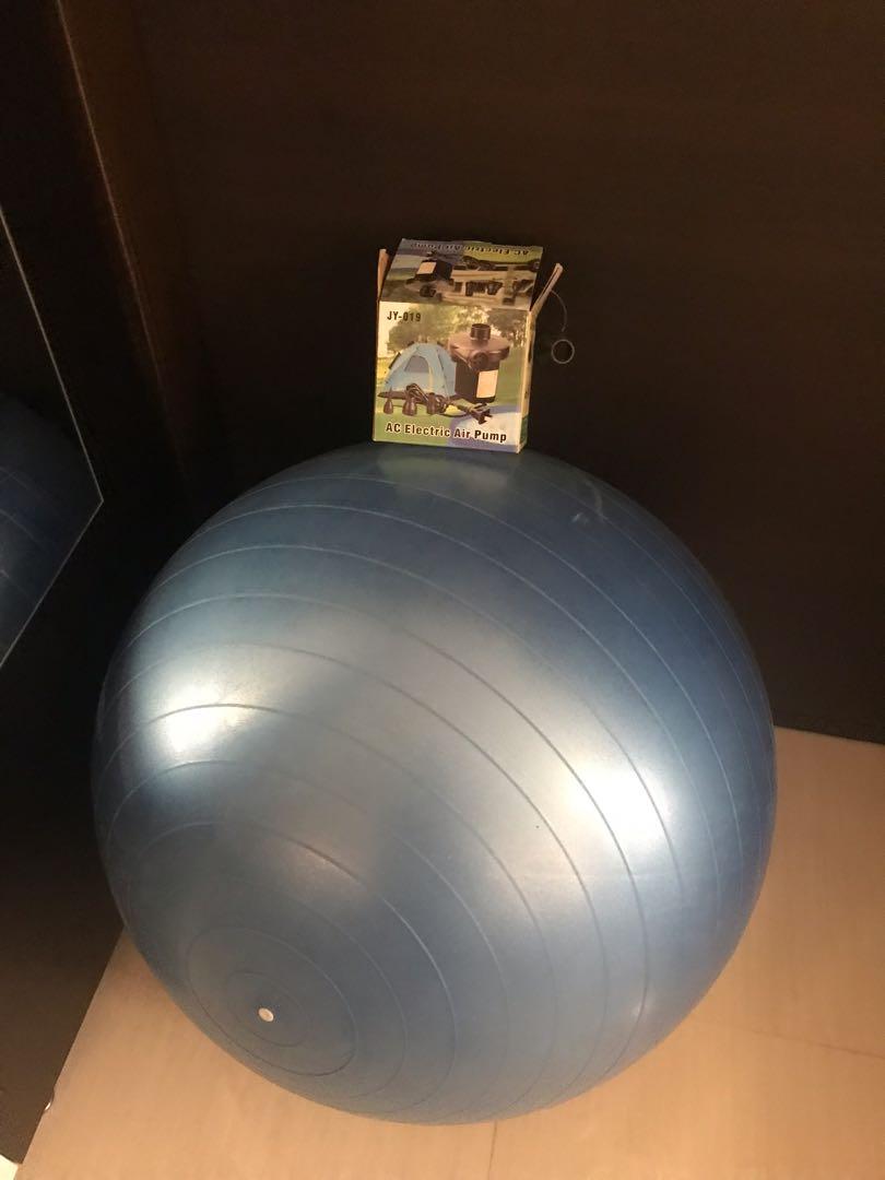 Big exercise ball (excellent for desk sitting without back pain