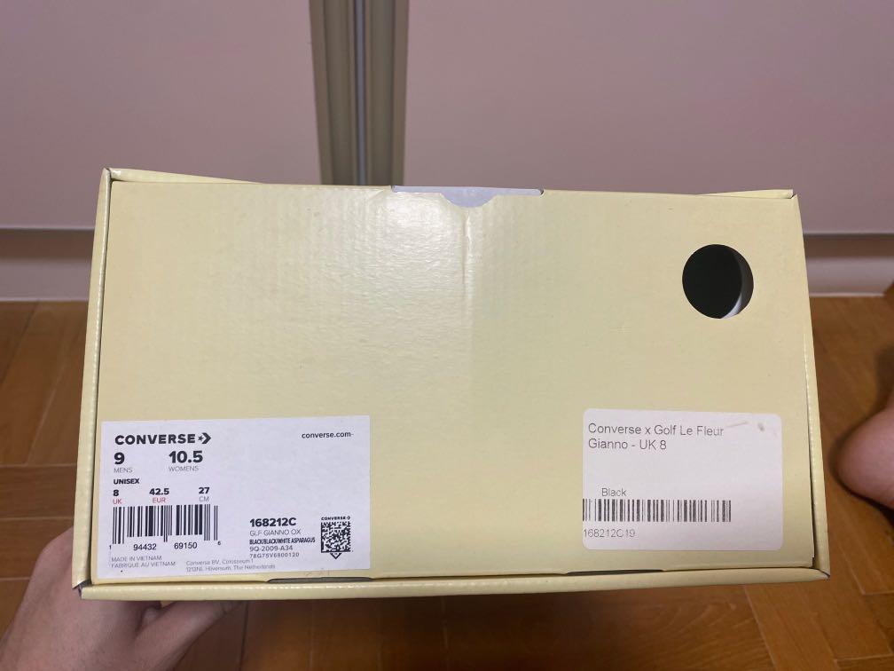 Black Converse x Golf Le Fleur Gianno, Men's Fashion, Footwear, Sneakers on  Carousell