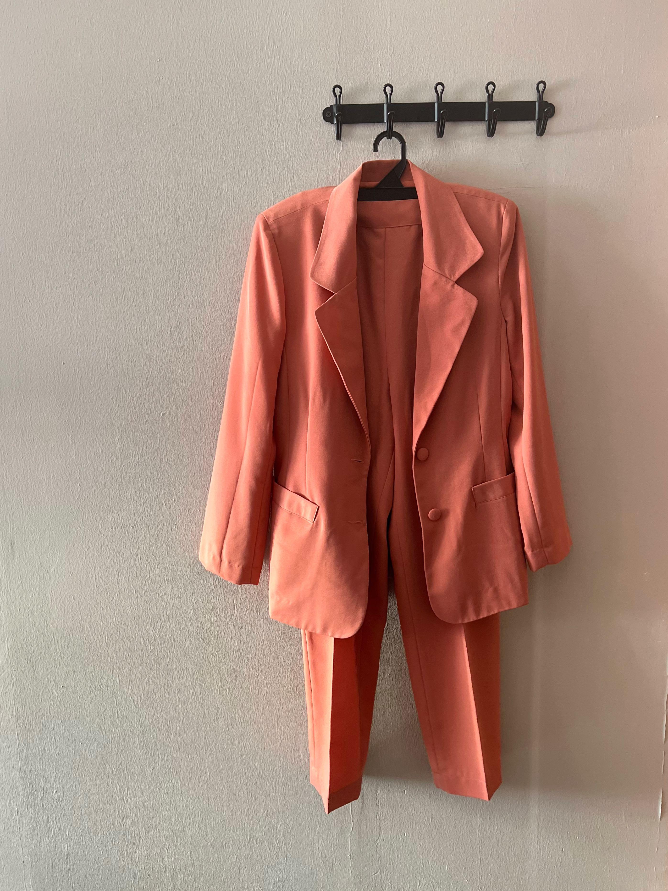 Blazer pantsuit set, Women's Fashion 