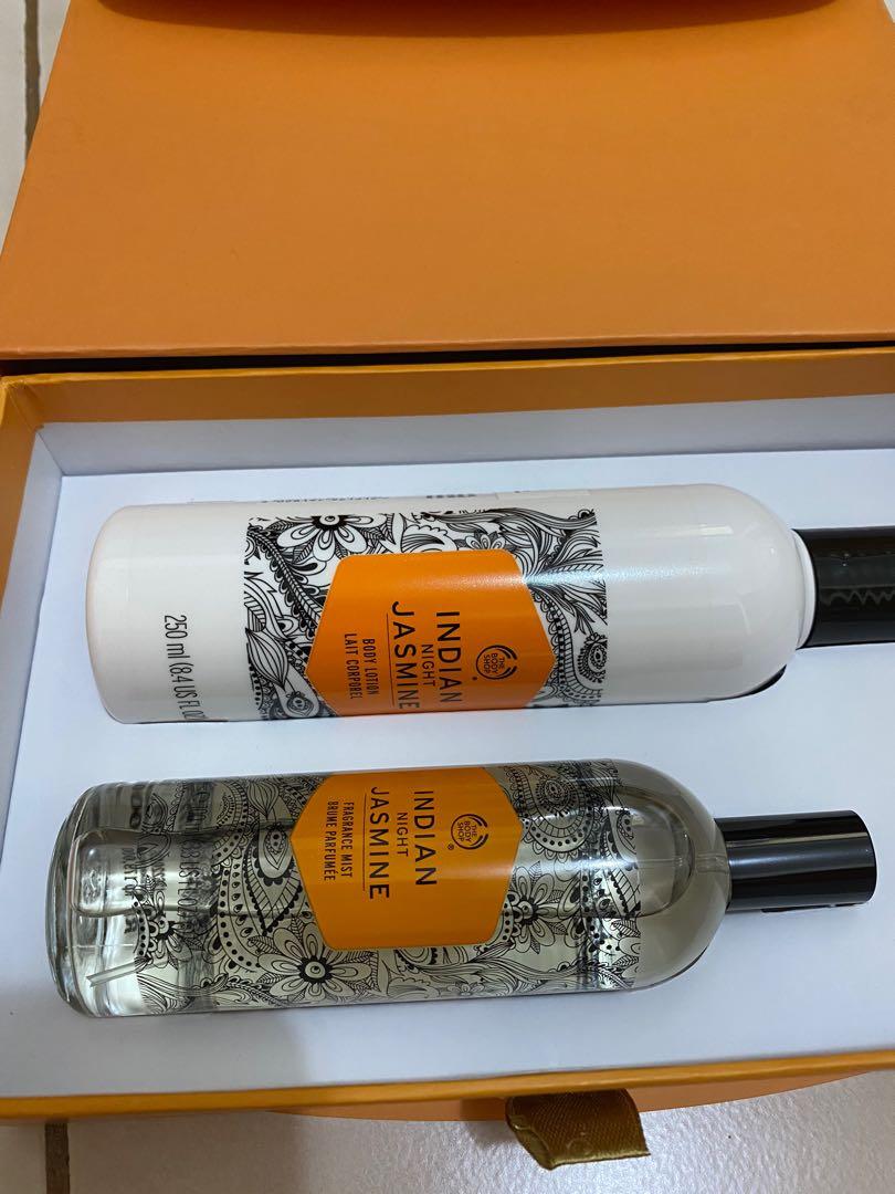 Body shop indian night jasmine set body lotion + frgarance mist