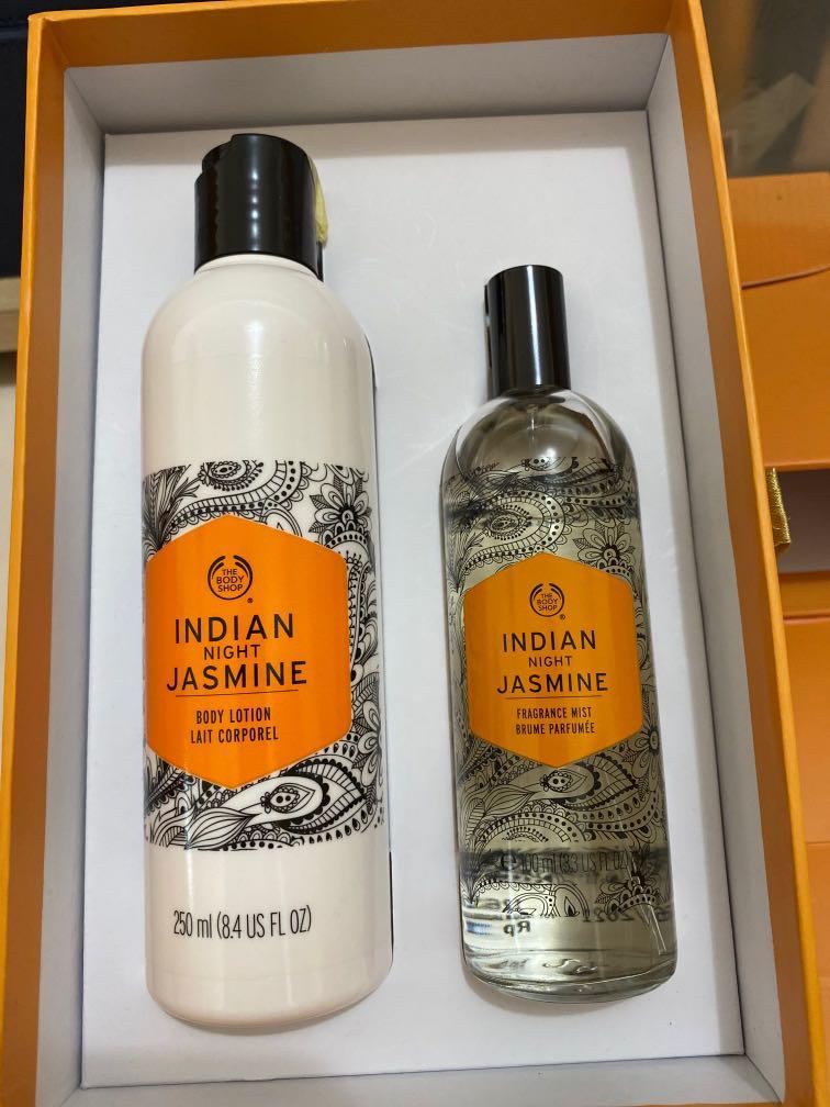 Body shop indian night jasmine set body lotion + frgarance mist