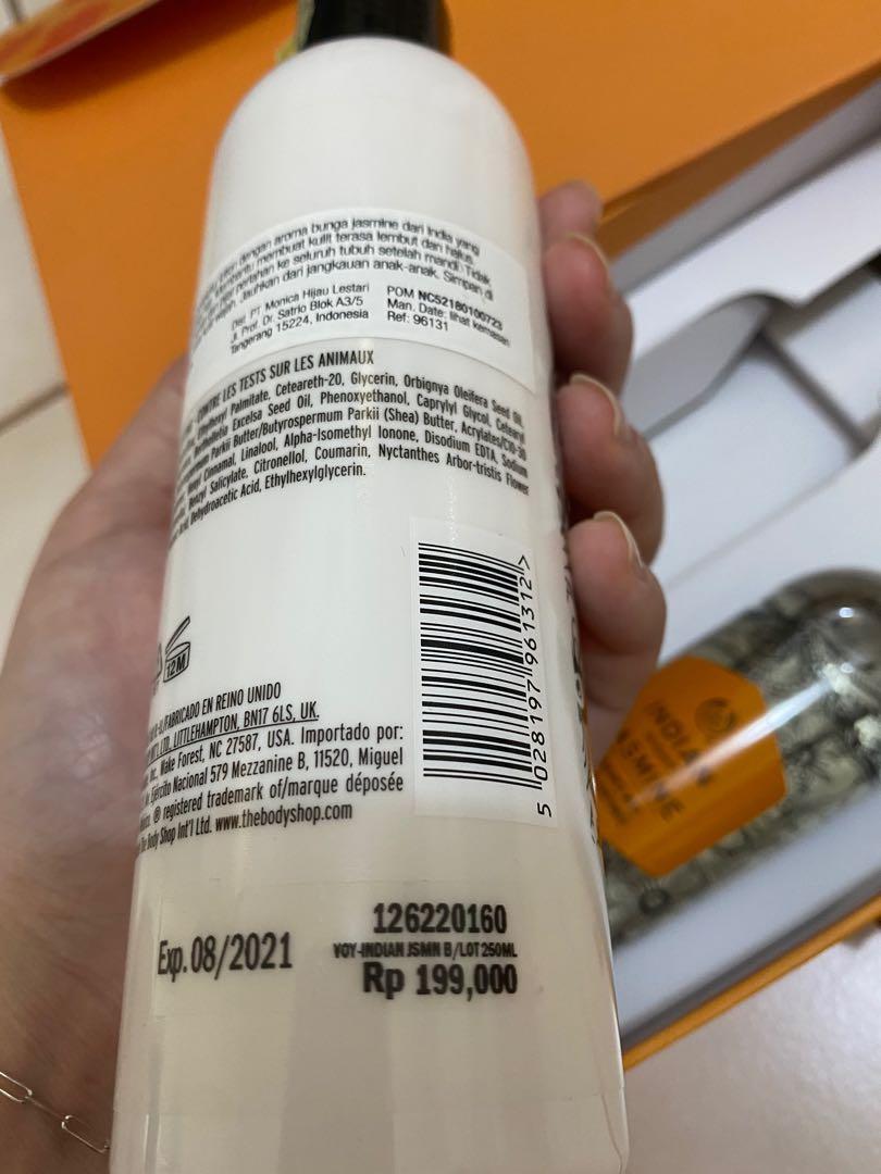 Body shop indian night jasmine set body lotion + frgarance mist