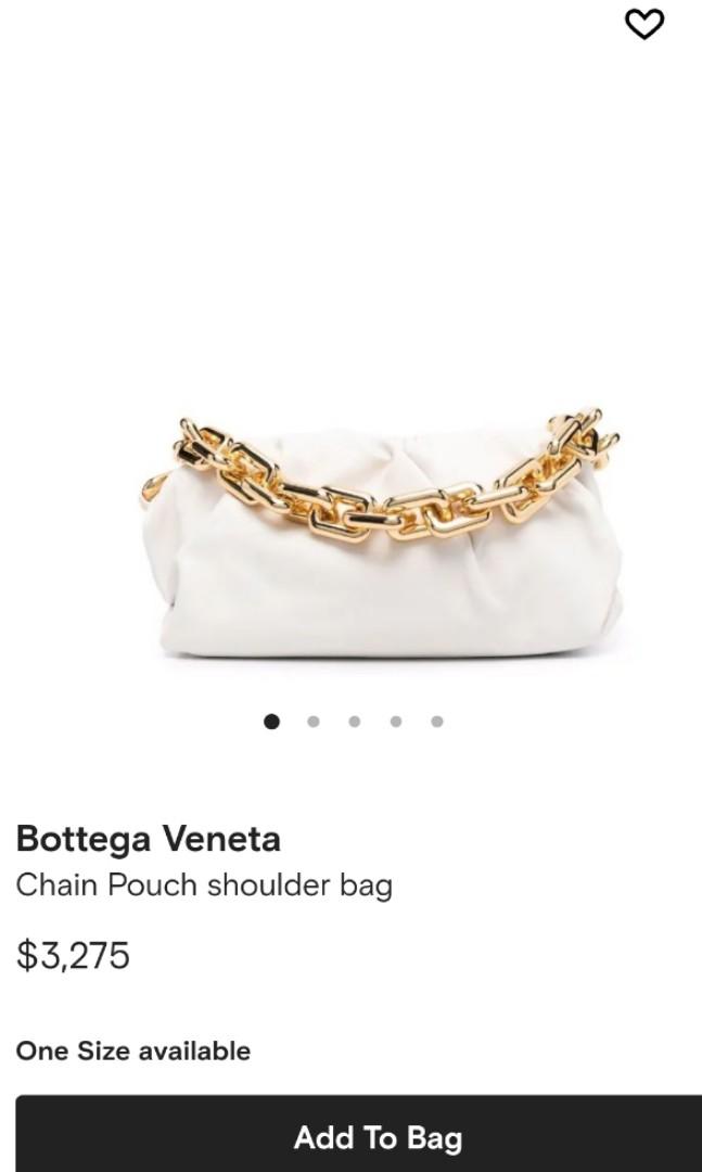 Bottega veneta deals chain pouch white
