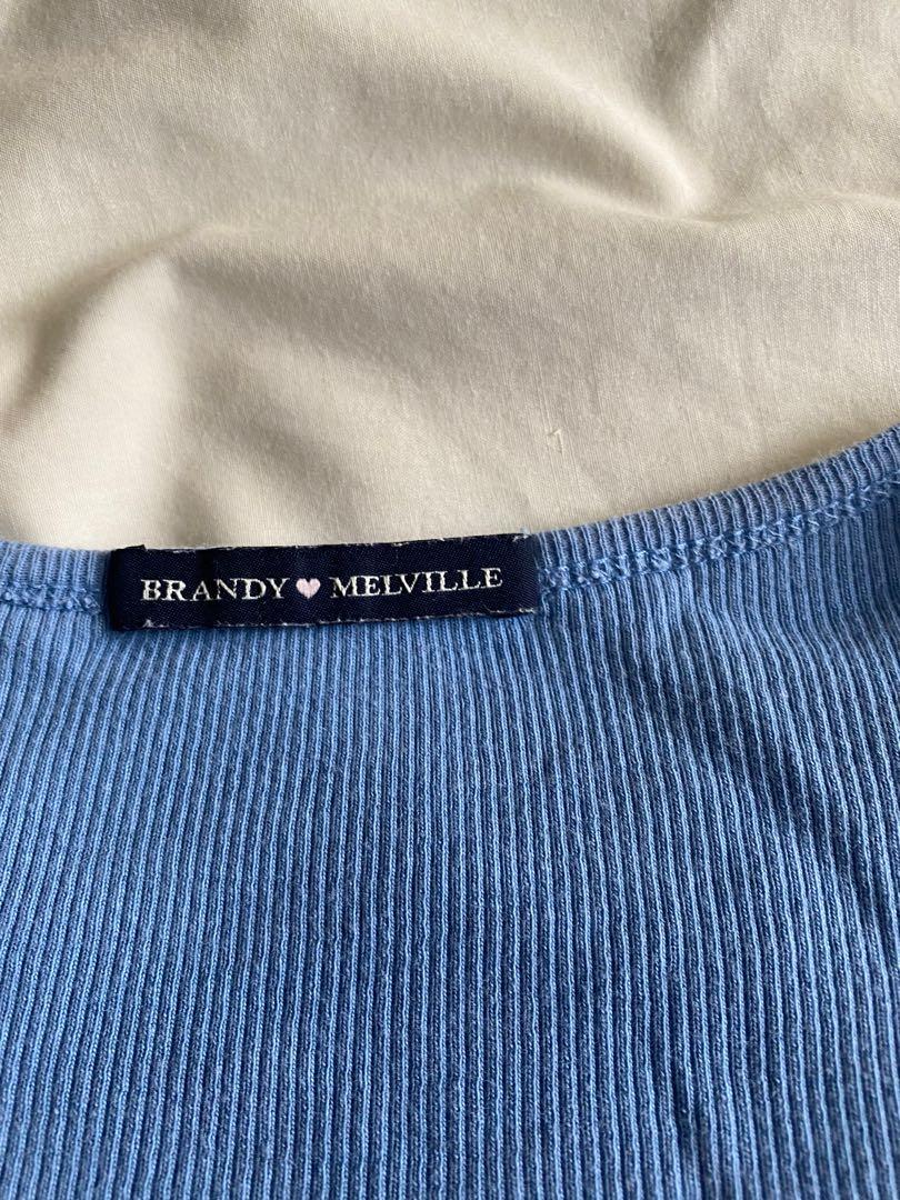 Brandy Melville blue zelly, Women's Fashion, Tops, Other Tops on Carousell