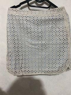 Brocade (brukat) lace soft blue