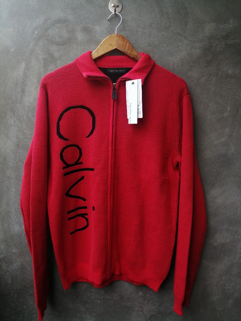 Calvin klein knit best sale jacket