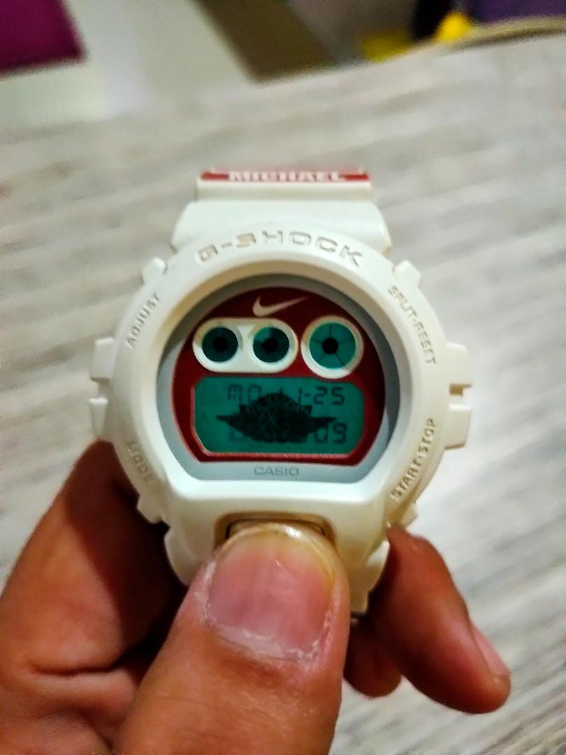 Casio G Shock DW 6900WW 7 Michael Jordan NIKE Custom using Original G Shock