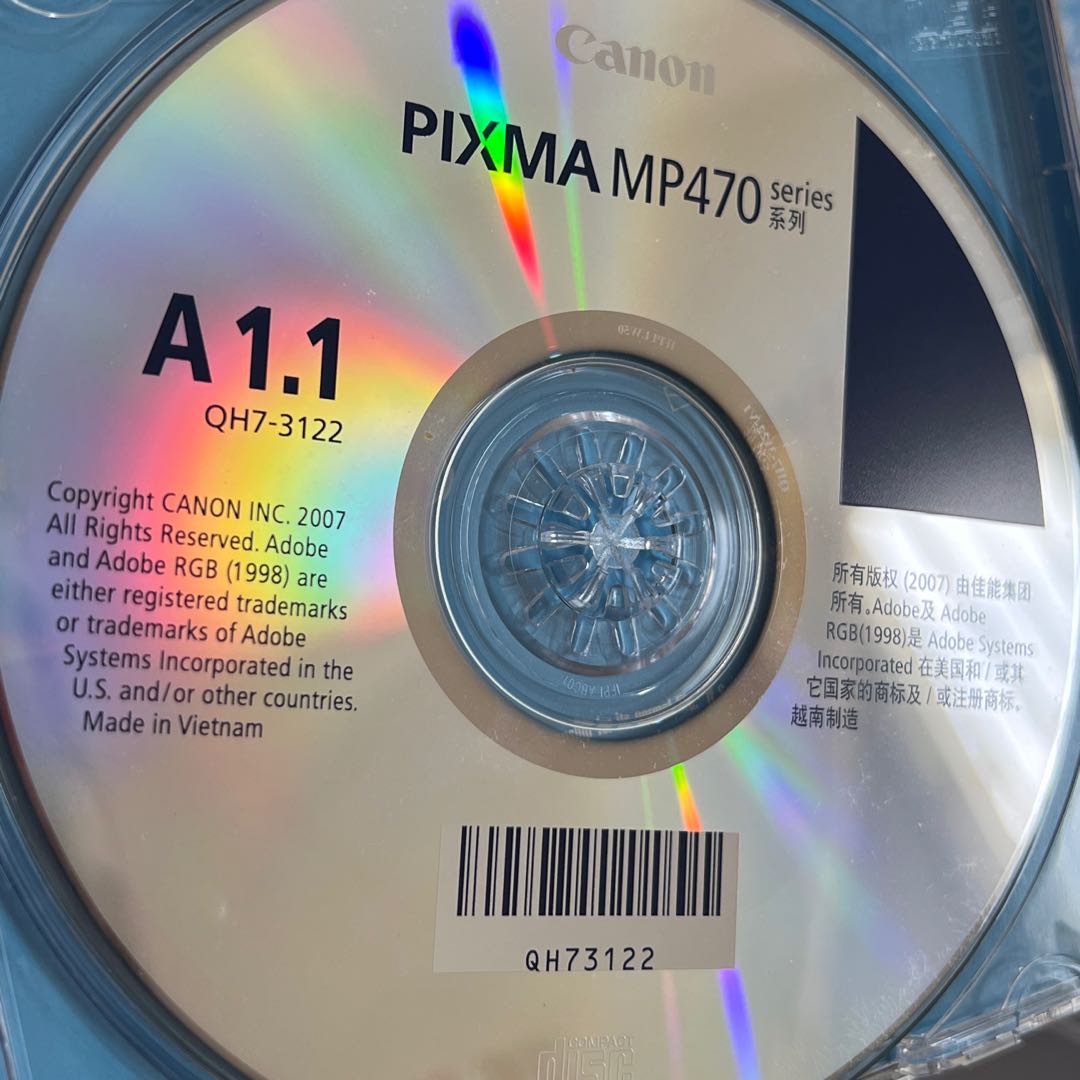 CD DRIVER PRINTER CANON PIXMA MP470 ORIGINAL