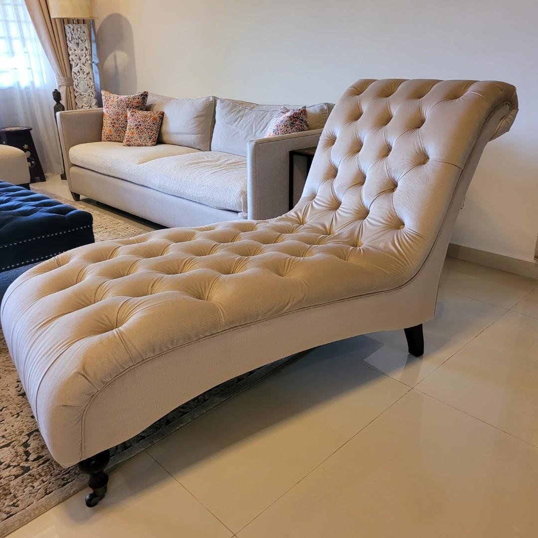 Large Chaise Lounge Sofa | Baci Living Room