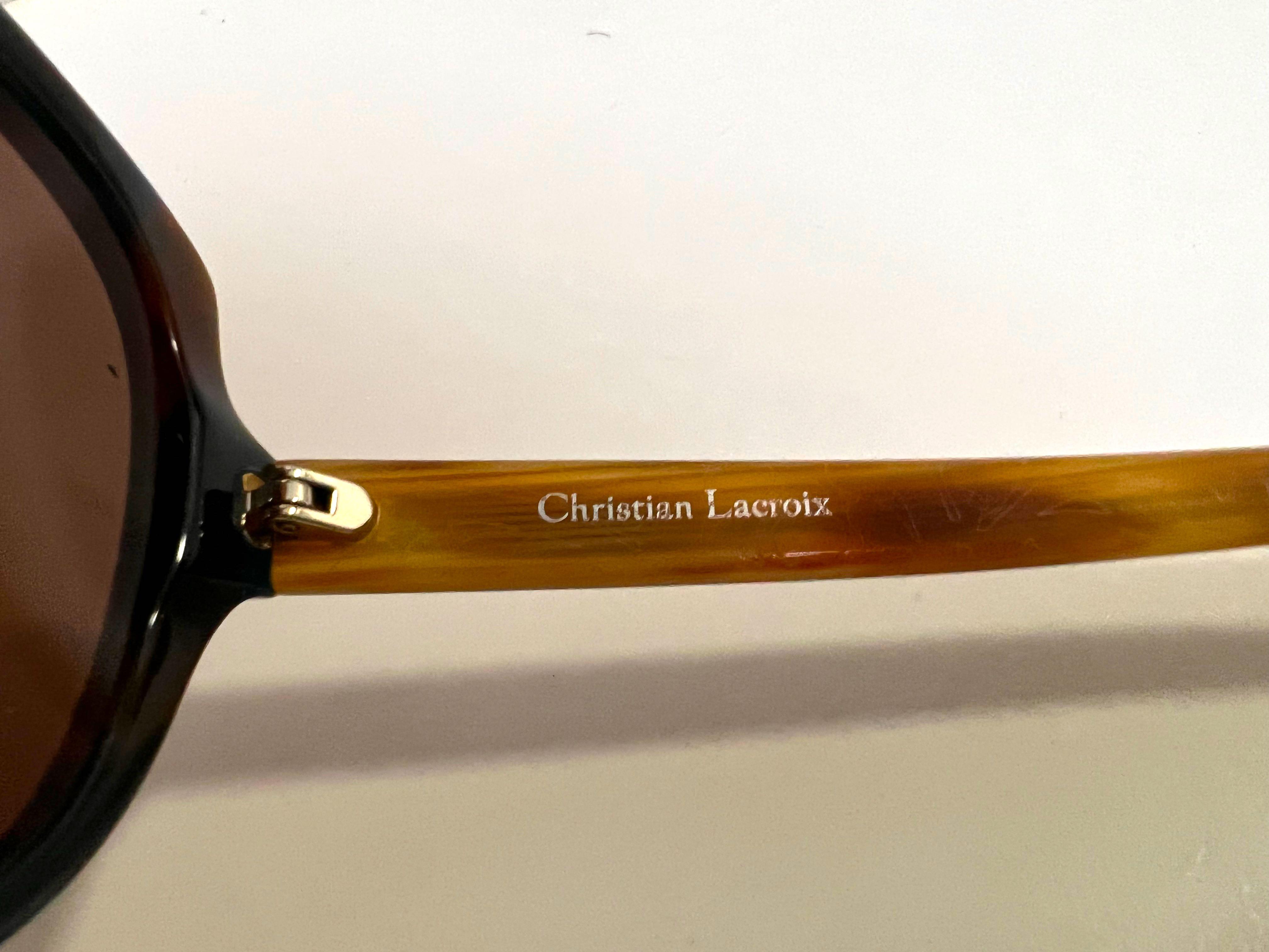 Christian Lacroix Tortoise Shell Sunglasses, Women's Fashion