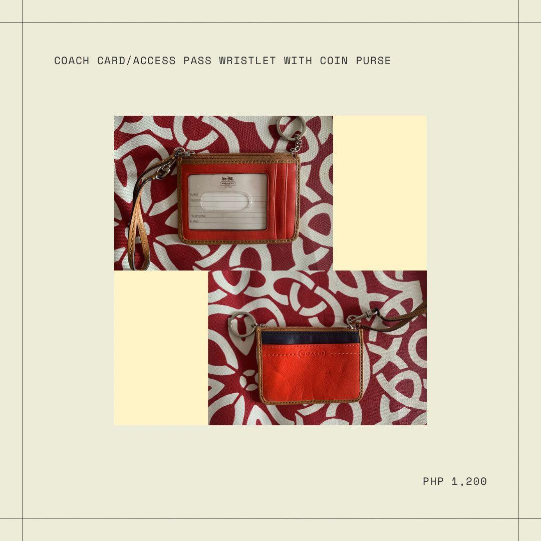 Coach Card Holder Key Chain, Luxury, Bags & Wallets on Carousell