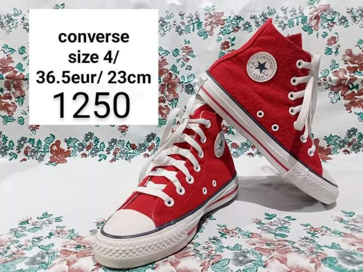 Converse All Star Red High Cut, Men's Fashion, Footwear, on Carousell