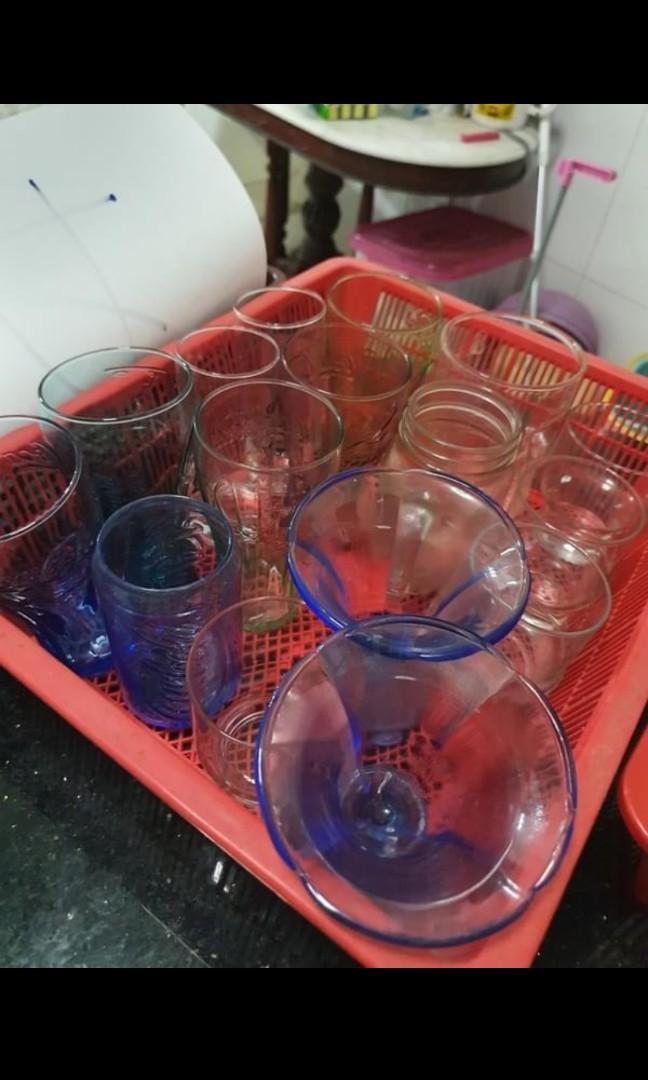 Cups, glasses, forks and knives, Furniture & Home Living, Kitchenware