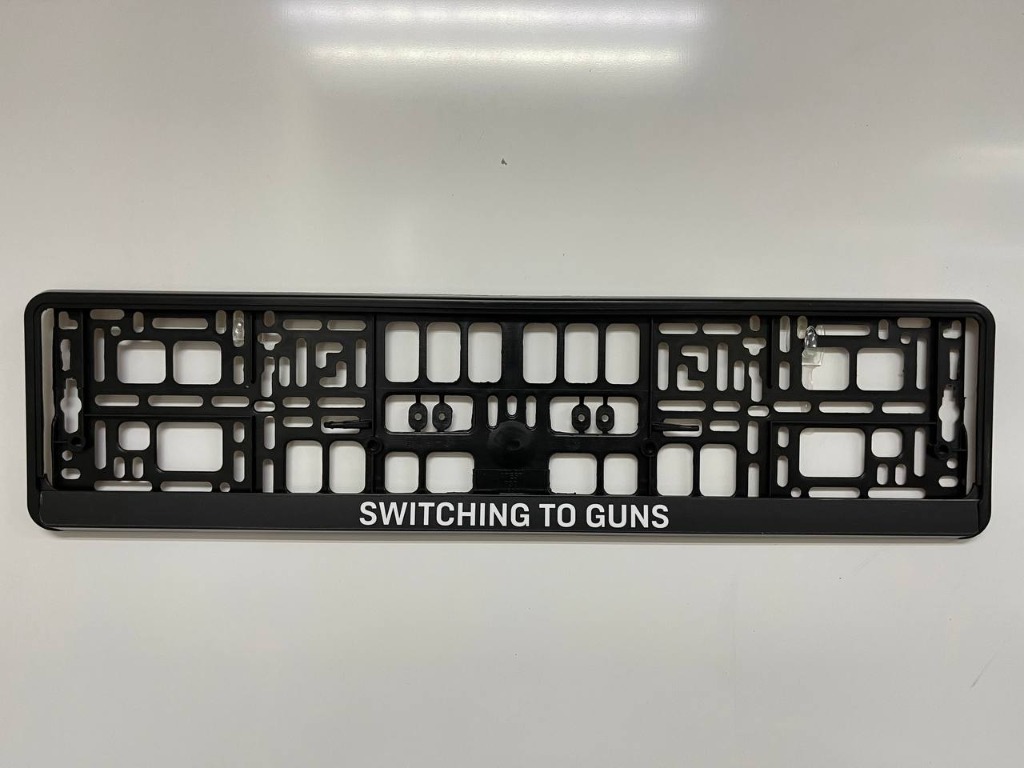 Custom Number Plate Brackets Company Logo Bible Verse Movie Quote