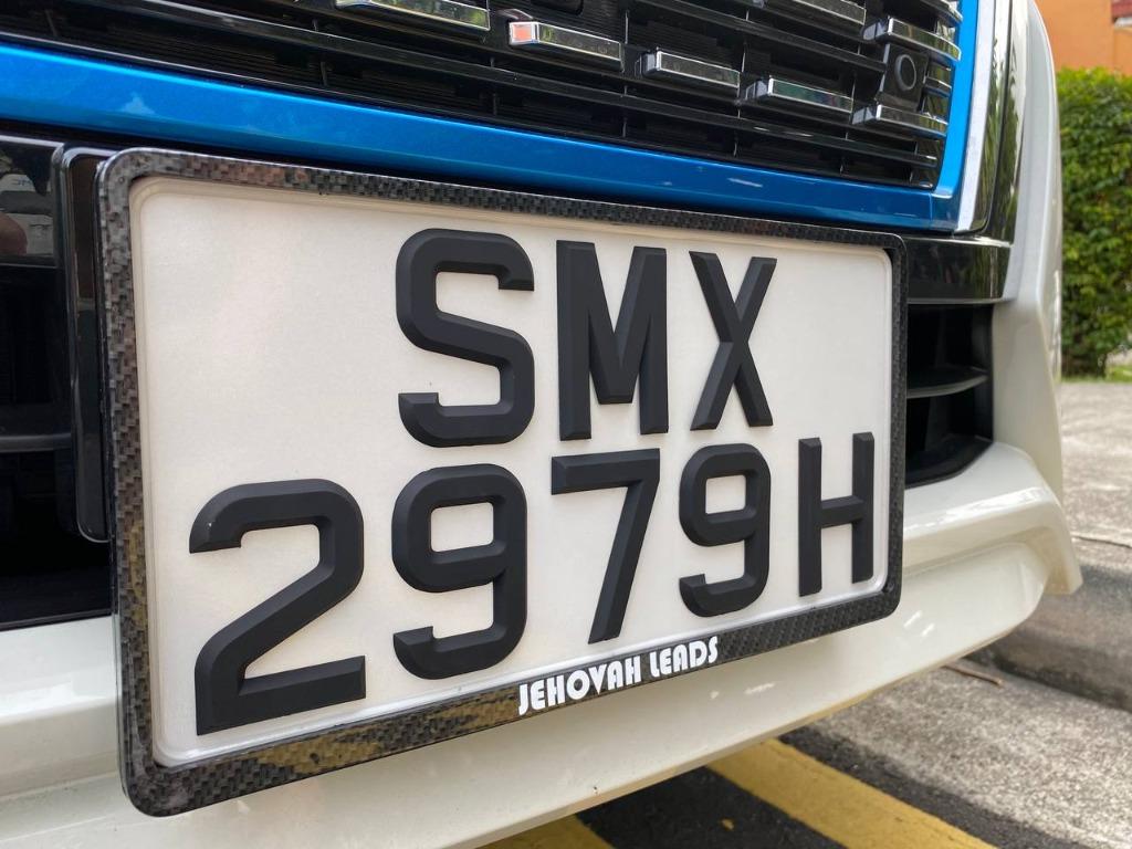 Custom Number Plate Brackets Company Logo Bible Verse Movie Quote