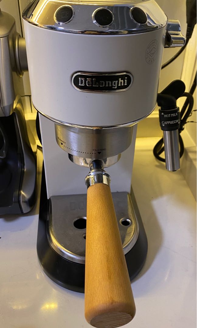 Delonghi Dedica White Pump Espresso Coffee Machine, TV & Home